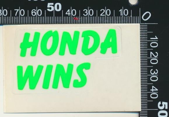 Sticker: Honda - Wins (1), Ophalen of Verzenden, Zo goed als nieuw, Auto of Motor