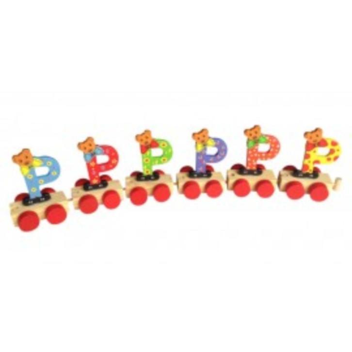 Naamtreintje Lettertrein Beer, Kinderen en Baby's, Kinderkamer | Inrichting en Decoratie, Nieuw, Overige typen, Ophalen of Verzenden