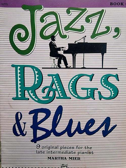 Jazz Rags & Blues Book 4 Late Intermediate Piano., Muziek en Instrumenten, Bladmuziek, Zo goed als nieuw, Les of Cursus, Jazz