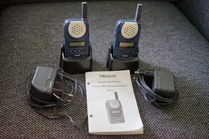 Albrecht portofoonset, Telecommunicatie, Portofoons en Walkie-talkies, Zo goed als nieuw, Portofoon of Walkie-talkie, 2 to 5 km