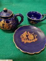 -	Miniservies blauw japans kutani, Huis en Inrichting, Keuken | Servies, Ophalen of Verzenden, 'T Olde Gre-j, Info@toldegrej.nl