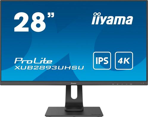 Iiyama ProLite XUB2893UHSU-B1 Zwart ips 4k 28" monitor, Computers en Software, Monitoren, Zo goed als nieuw, DisplayPort, HDMI