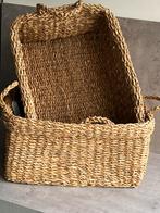 Zeegras mand met hengsels -set van 2 stuks -Dille & kamille, Ophalen of Verzenden, Nieuw, Riet