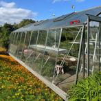 Tuinserre 3.8m x 7.41m - 28.16m², Ophalen of Verzenden, Glas, Zo goed als nieuw, Aluminium
