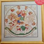 Hobbelpaard met Teddy beer, engel Kerst borduurpatroon, Hobby en Vrije tijd, Borduren en Borduurmachines, Ophalen, Nieuw, Handborduren