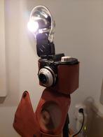 Antiek fotocamera lamp Agfa Clack op driepoot, Huis en Inrichting, Lampen | Tafellampen, Gebruikt, Ophalen of Verzenden
