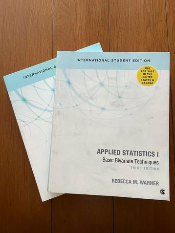 Applied statistics (1 en 2) beschikbaar voor biedingen