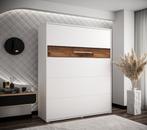 Home verticaal opklapbed 160x200 (Wit/Old Style), Huis en Inrichting, Ophalen of Verzenden, Nieuw, Tweepersoons