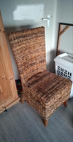 2 rieten stoelen .10,- samen. Of 6,- p st, Huis en Inrichting, Stoelen, Ophalen, Bruin, Twee