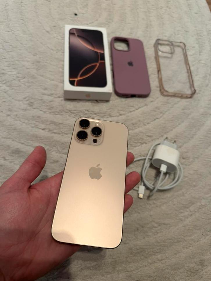 Iphone 16 pro max, Telecommunicatie, Mobiele telefoons | Apple iPhone, Zo goed als nieuw, 256 GB, Zonder abonnement, iPhone 16 Pro Max