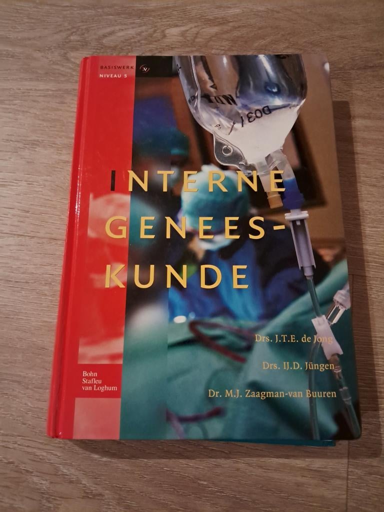J.T.E. de Jong - Interne geneeskunde, Ophalen of Verzenden, Zo goed als nieuw, J.T.E. de Jong
