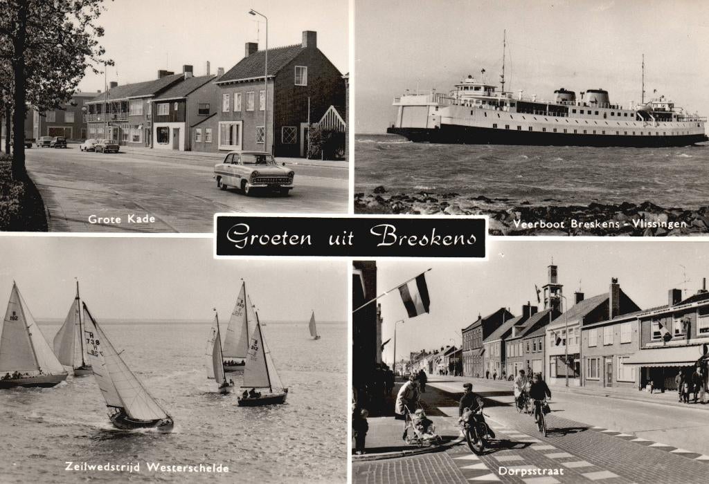 Groeten uit Breskens  131049, Ophalen of Verzenden, 1960 tot 1980, Ongelopen, Zeeland
