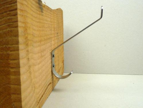Kapstokhaak, gebogen, RVS, vintage jaren ’60, Huis en Inrichting, Woonaccessoires | Kapstokken, Nieuw, Wandhaken, Minder dan 100 cm