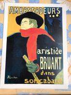 Poster Toulouse Lautrec ambassadeurs, Ophalen of Verzenden, Zo goed als nieuw