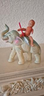 Celluloid Olifant met popje, Ophalen of Verzenden