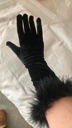 Lange zwarte handschoenen met bontrandje, Kleding | Dames, Mutsen, Sjaals en Handschoenen, Handschoenen, Ophalen of Verzenden
