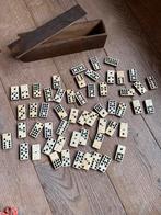 Antiek domino stenen spel 1900 ebbenhout en been, Verzenden
