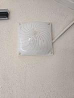 Plafondlamp met spiraalmotief melkwit van glas, Ophalen of Verzenden, Zo goed als nieuw, Glas, Modern
