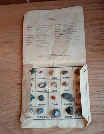 Vintage selectie van de mineralen van West-Tasmanië beschikbaar voor biedingen