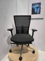 Bestuhl Ergonomische stoel / werkstoel met NIEUWE STOF,60 st, Verzenden, Zwart, Zo goed als nieuw, Bureaustoel