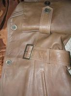 Lederen dames mantel getailleerd maat 40 - cognac - nieuw, Ophalen of Verzenden, Nieuw, Maat 38/40 (M), Bruin