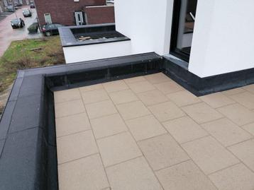 220x Rubber tegels 500x500x30 PG zand kleurig nieuw balkon beschikbaar voor biedingen