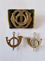 Baret embleem garde jagers 7 pons gaten, Verzamelen, Militaria | Algemeen, Ophalen of Verzenden, Landmacht, Nederland, Embleem of Badge