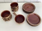 Eetservies Aardewerk 19-delig, Huis en Inrichting, Keuken | Servies, Gebruikt, Ophalen of Verzenden, Effen, Aardewerk
