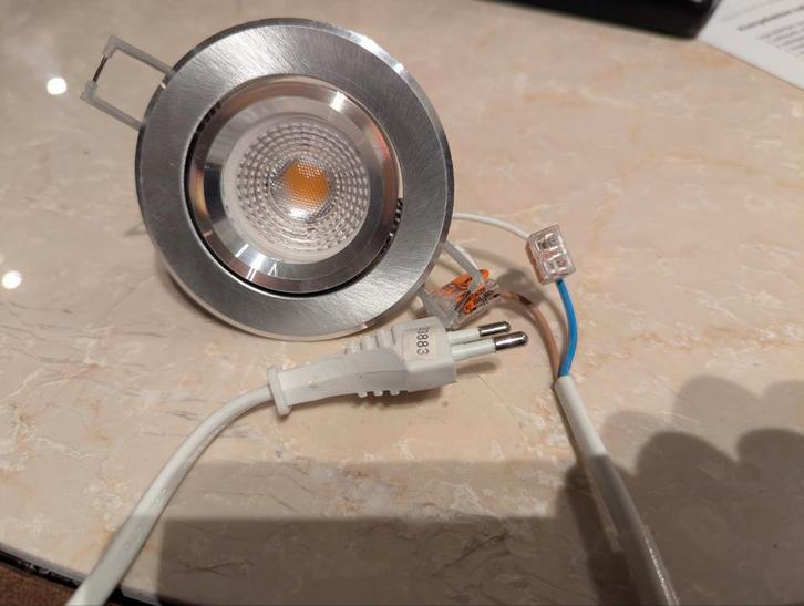 LED Inbouwspot - Zilverkleurig, Huis en Inrichting, Lampen | Losse lampen, Zo goed als nieuw, Led-lamp, Minder dan 30 watt, Overige fittingen