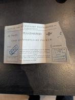 KLM oud plaatsbewijs voor een rondvlucht, Verzamelen, Ophalen of Verzenden, Overige typen