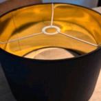 Zwarte lampekap, Huis en Inrichting, Lampen | Lampenkappen, Ophalen, Zo goed als nieuw, Rond