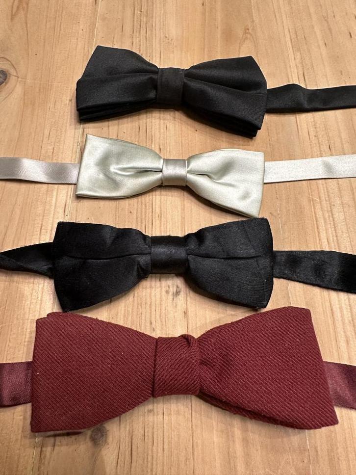 Vlinderdas, strikje 4 stuks, Kleding | Heren, Stropdassen, Nieuw, Zwart, Ophalen of Verzenden