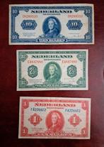 Set bankbiljetten koningin Wilhelmina 1943, Postzegels en Munten, Bankbiljetten | Nederland, Ophalen of Verzenden