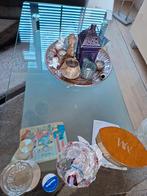 Een salontafel van gehard glas, Ophalen, Gebruikt, 100 tot 150 cm, 50 tot 100 cm