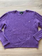 Kabeltrui van Ralph Lauren. Uitstekende staat. Dames. M, Maat 38/40 (M), Paars, Ophalen of Verzenden, Zo goed als nieuw