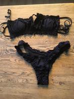 Mooie effen zwarte bikini maat 38, Ophalen of Verzenden, Zo goed als nieuw