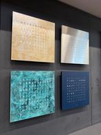 Nieuw Qlocktwo Midnight Woordklok design Klok 45x45 Blauw, Huis en Inrichting, Woonaccessoires | Klokken, Wandklok, Nieuw, Ophalen of Verzenden