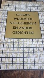 Wijdeveld, Gerard. Vijf geheimen en andere gedichten.{1955}, Gelezen, Verzenden, Wijdeveld, Gerard, Eén auteur