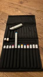 Copic markers en etui, Ophalen of Verzenden, Zo goed als nieuw, Potlood of Stift