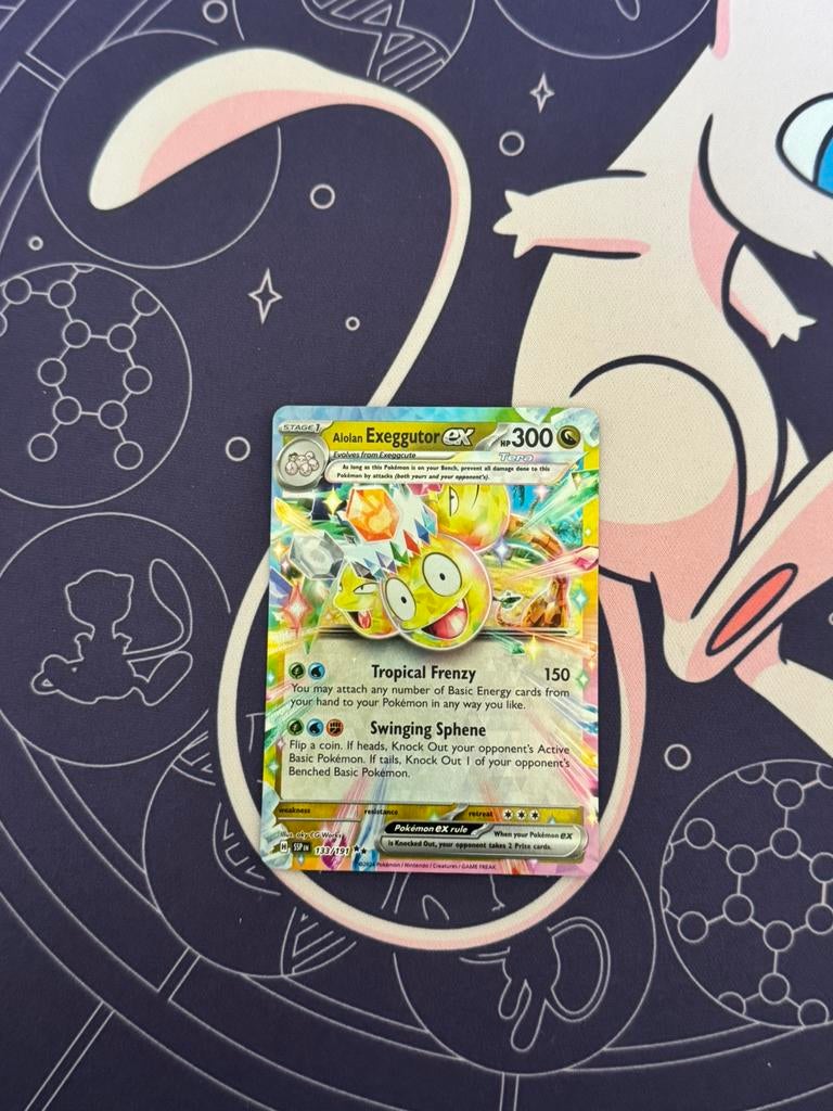 Pokémon kaarten Alolan Exeggutor EX #133, Ophalen of Verzenden, Zo goed als nieuw, Losse kaart