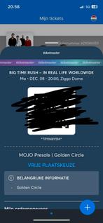 Golden circle Big Time Rush Amsterdam 8 december, Tickets en Kaartjes, Eén persoon