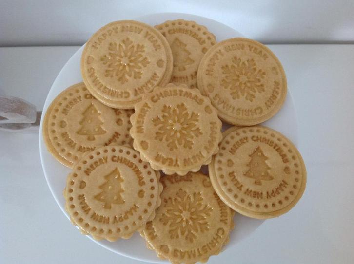 Brocante sier kerst koekjes op=op (1), Huis en Inrichting, Woonaccessoires | Overige, Nieuw, Ophalen