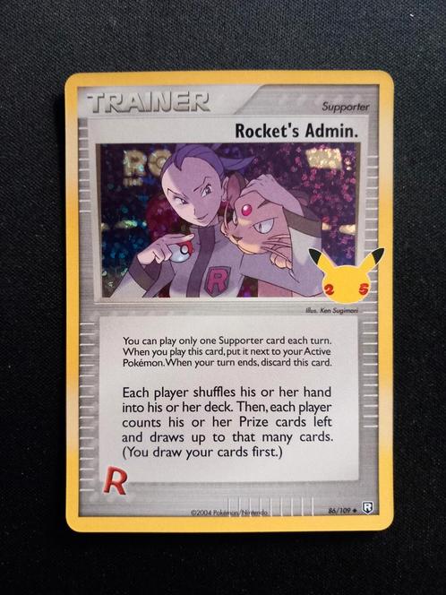 Pokemon Rocket's Admin Celebrations Classic Collection NM, Hobby en Vrije tijd, Verzamelkaartspellen | Pokémon, Zo goed als nieuw