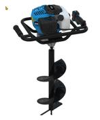 Motor- grondboor 2 Pk incl. 3 grondboren 100, 150 en 200 mm,, Ophalen of Verzenden, Nieuw, Overige soorten