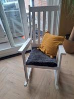 Schommelstoel, Huis en Inrichting, Stoelen, Ophalen, Wit, Zo goed als nieuw, Eén