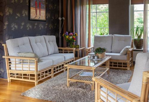 fauteuil bank Manou zithoek Detroit setprijs !, Huis en Inrichting, Fauteuils, Nieuw, Riet of Rotan, Overige materialen, 75 tot 100 cm