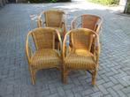 Rieten stoelen, Ophalen, Gebruikt, Bruin, Riet of Rotan