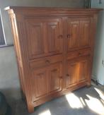 Massief eiken kast, Ophalen, Zo goed als nieuw, 25 tot 50 cm, 150 tot 200 cm