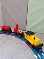 Lego 724 - 12V Diesel Locomotive with Crane and Tipper Wagon, Ophalen of Verzenden, Gebruikt, Complete set, Lego