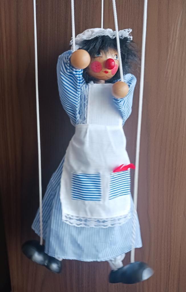 Marionet pop kokkin, Verzamelen, Poppen, Zo goed als nieuw, Pop, Ophalen of Verzenden